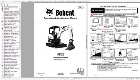 bobcat compact excavator operation and maintenance manual|bobcat controls instructions.